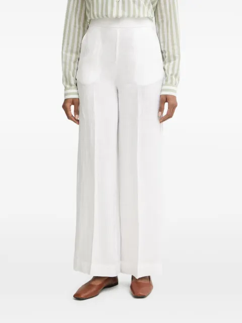 Benetton pressed-crease wide-leg trousers White 4AGHDF08K