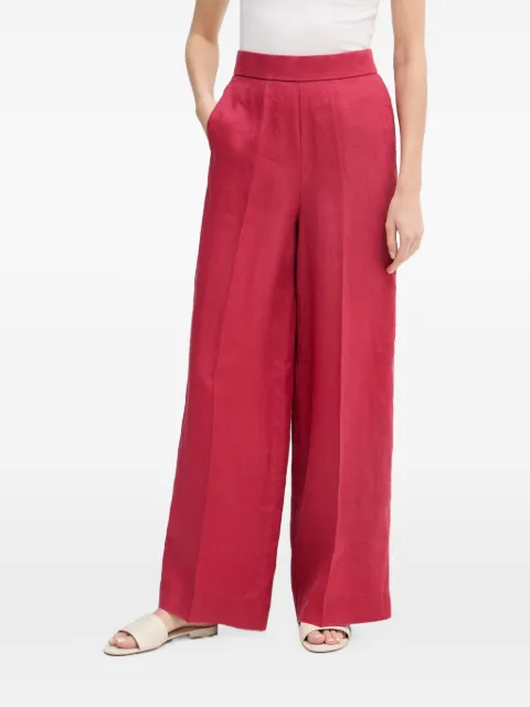 Benetton wide-leg elasticated-waist trousers Red 4AGHDF08K