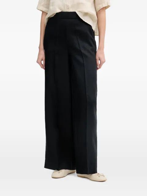 Benetton pleated wide-leg palazzo pants Black 4AGHDF08K
