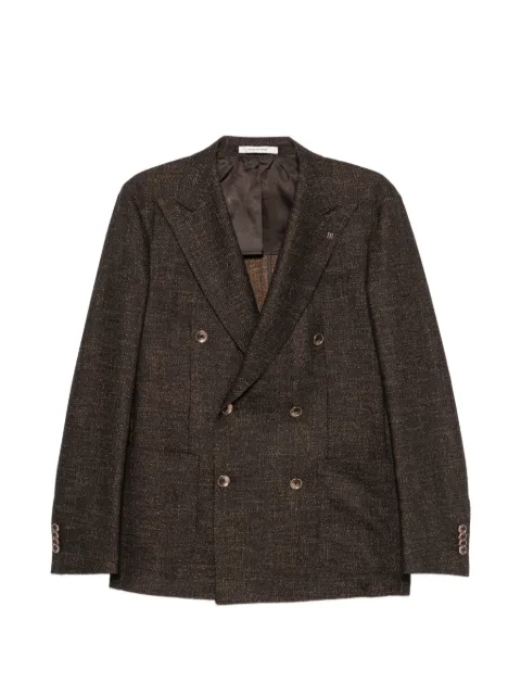 Tagliatore double-breasted peak-lapels blazer Brown 1SVS20KC90044