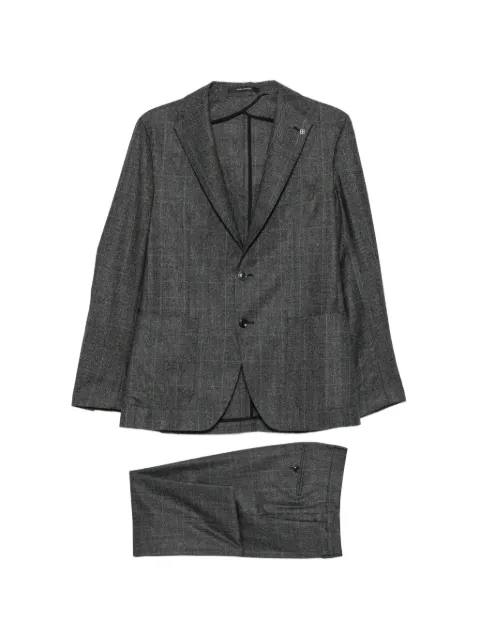 Tagliatore check-pattern single-breasted suit Grey 2SMC22KAI01150206Q