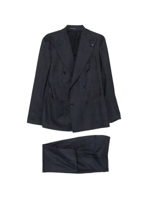 Tagliatore double-breasted check suit Blue APL20KBRAI520026Q