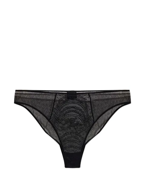 TOM FORD lace-panelled point d'esprit briefs Black KN0033FAX1784