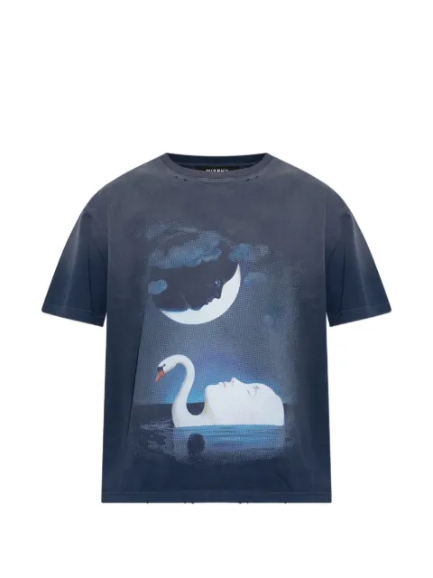 MISBHV graphic-print distressed T-shirt Blue 260U106