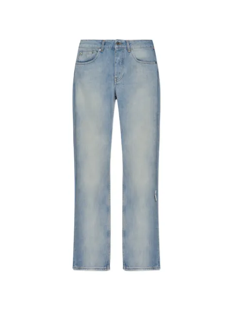 Off-White logo-tag straight-leg jeans Blue 2YA06DS26DEN001W415