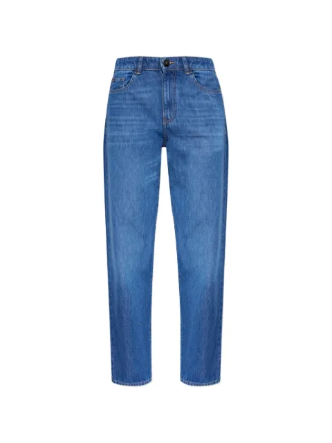Emporio Armani logo-plaque straight-leg jeans Blue EW001502AF22225