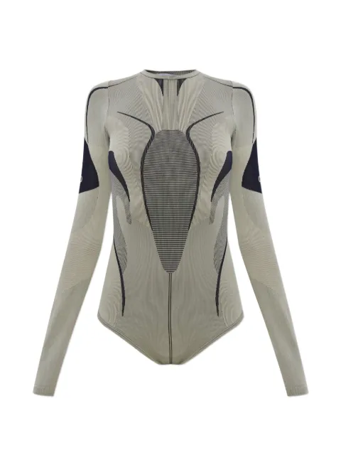 Off-White graphic-print long-sleeve bodysuit Grey 2VZ008S26KNI001W250