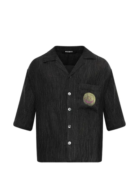 MISBHV Smile crinkled-finish shirt Black 260M101