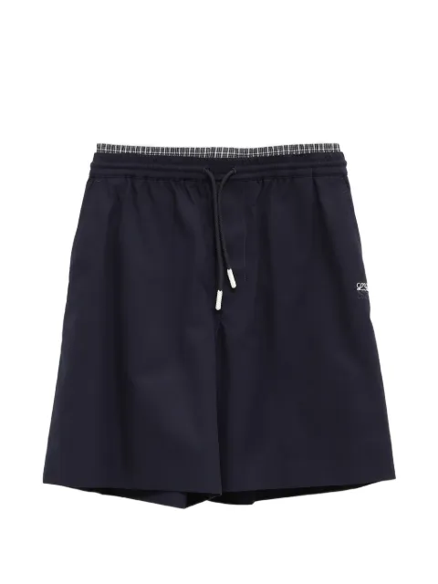 LOEWE drawstring-waist logo-embroidered shorts Blue H526Y1AW54