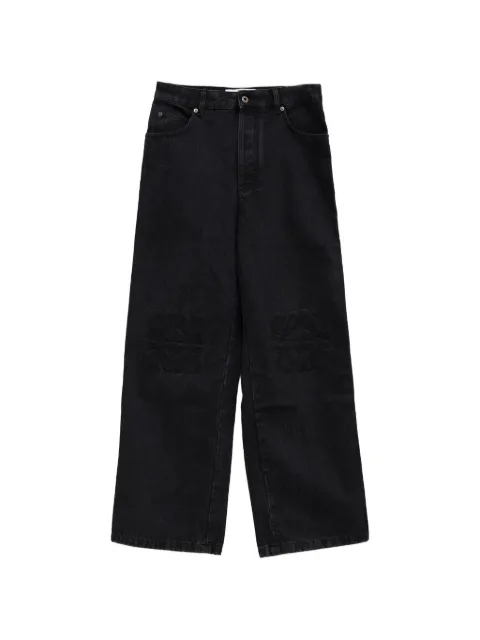 LOEWE Anagram-embroidered jeans Black H526Y11WAR