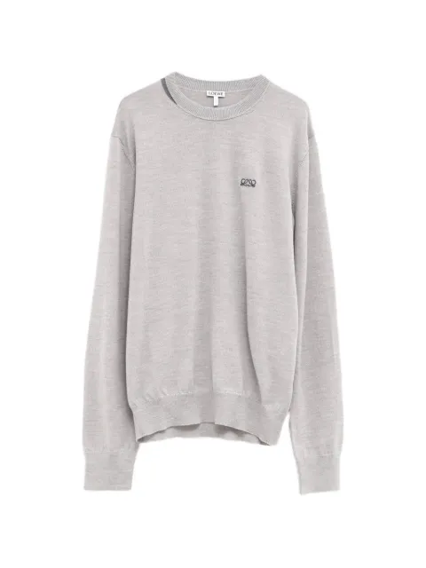 LOEWE anagram-embroidered sweater Grey H526Y14KOH
