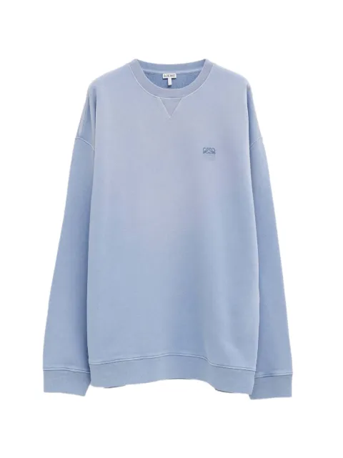 LOEWE Anagram-embroidered sweatshirt Blue H526Y24X87