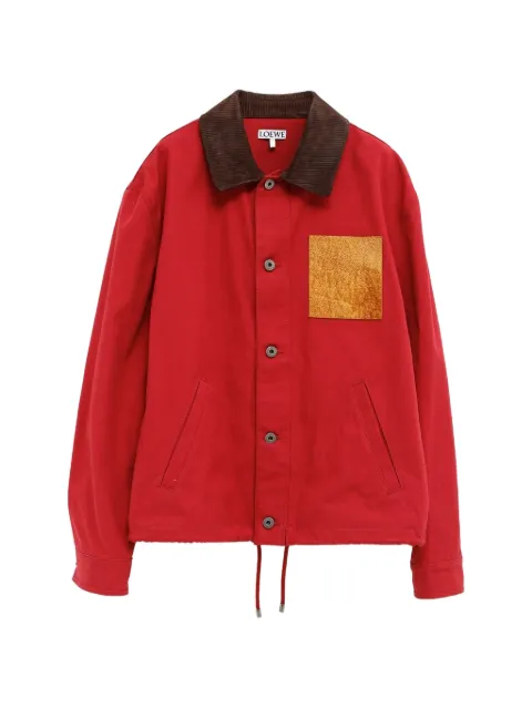 LOEWE anagram-patch jacket Red H526Y03WDQ