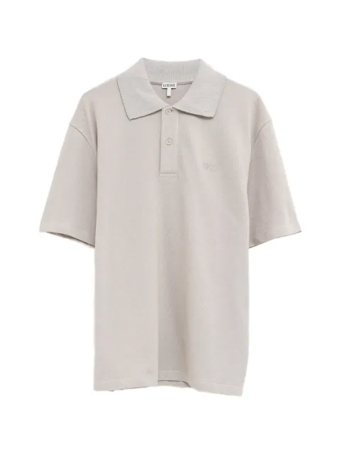 LOEWE anagram-embroidered polo shirt Grey H526Y23J36