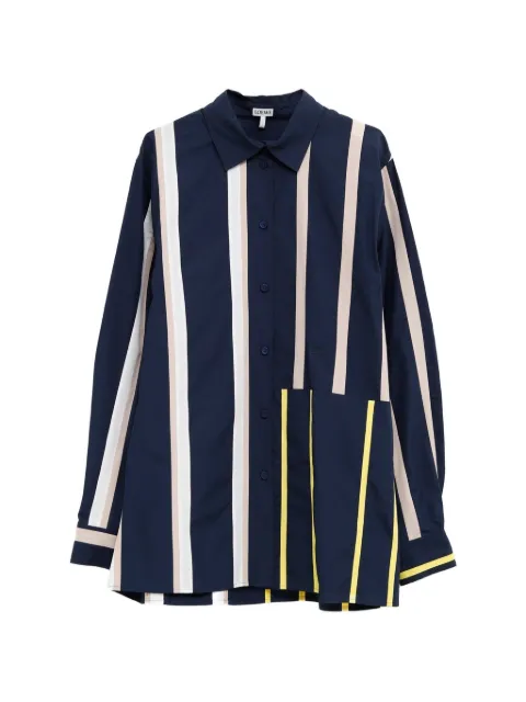 LOEWE stripe-print shirt Blue S359Y05XGI