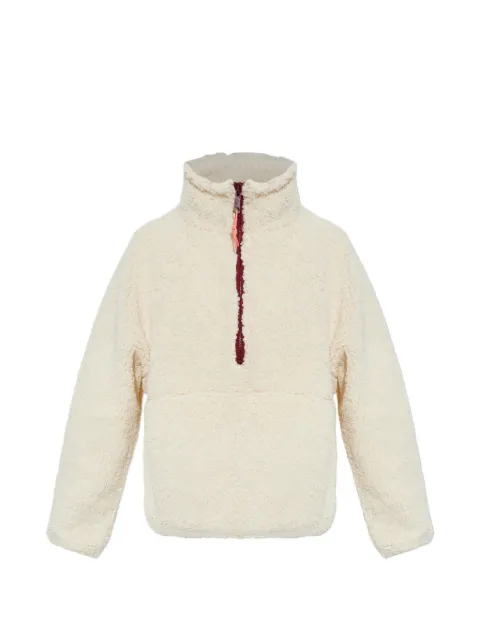 The Upside Harlow fleece quarter-zip pullover Neutrals USW126115