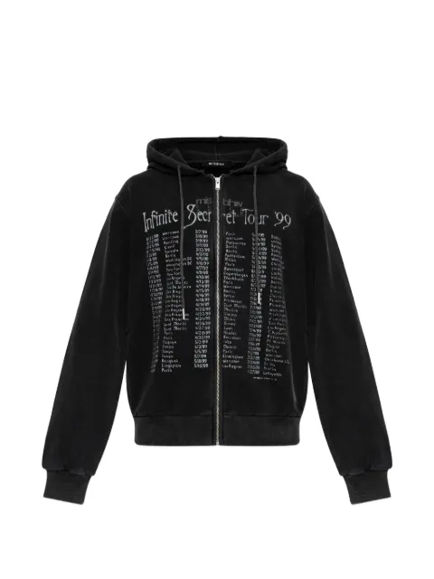 MISBHV graphic-print zip-up hoodie Black 260U212
