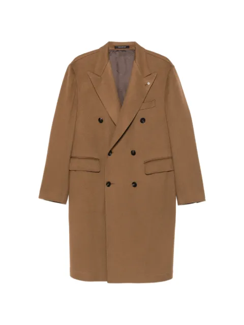 Tagliatore double-breasted coat Brown CLD10B010056U
