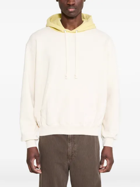 Auralee drawstring-hood pouch-pocket hoodie White A26SP01TUSMOKYWHITE