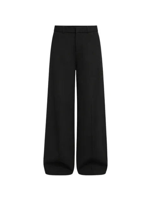 CHATS BY C.DAM Edna raised-stitch pegged trousers Black CQ346