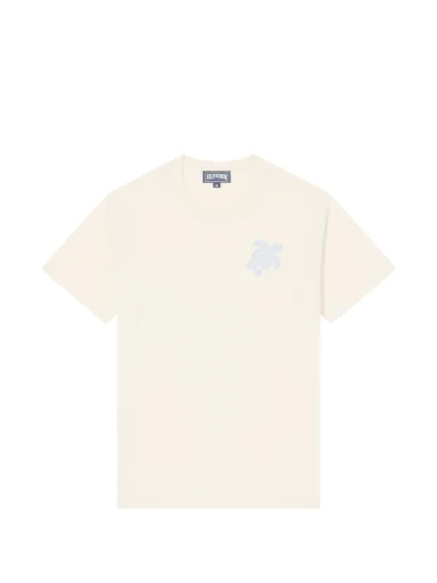 Vilebrequin turtle-embroidered T-shirt Neutrals PSLCM919