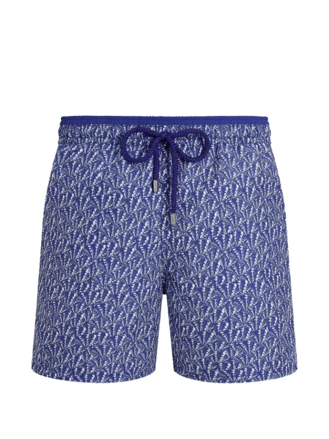 Vilebrequin graphic-shell swim shorts Blue MOKEB112
