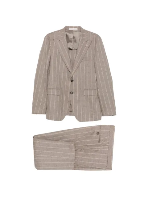 Tagliatore pinstripe-pattern suit Neutrals 2SVS26B11C90064