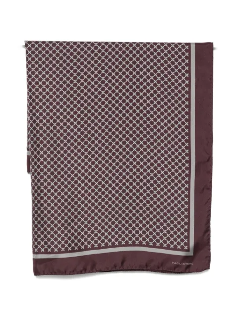 Tagliatore geometric-print silk scarf Purple FOULARD90NTI2602