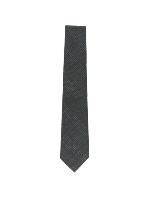 Tagliatore Prince of Wales check tie Grey AW26TIECPIT65