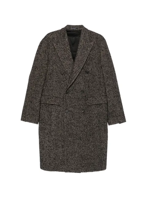 Tagliatore double-breasted coat Brown CLD10BH50035