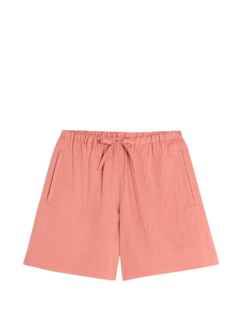 Maison Kitsuné logo-embroidered drawstring shorts Pink QW01402WC5084