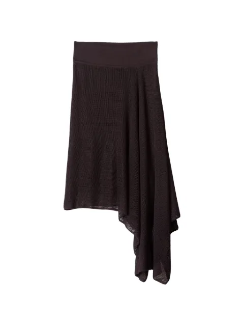 Jacquemus The Voile asymmetric skirt Brown SKW00677AK00322