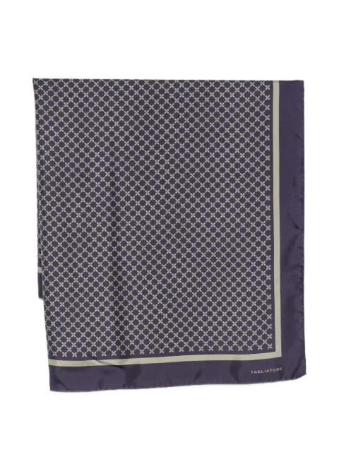 Tagliatore geometric-print scarf Purple FOULARD90NTI2602