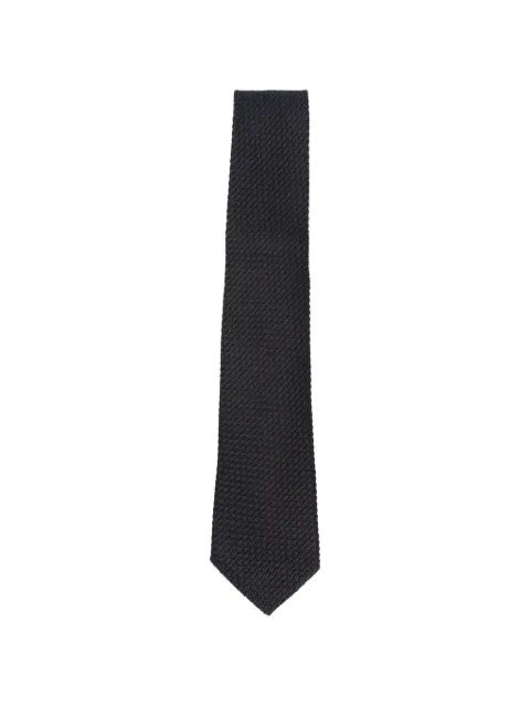 Tagliatore basket-weave silk tie Blue AW26TIECPIT52