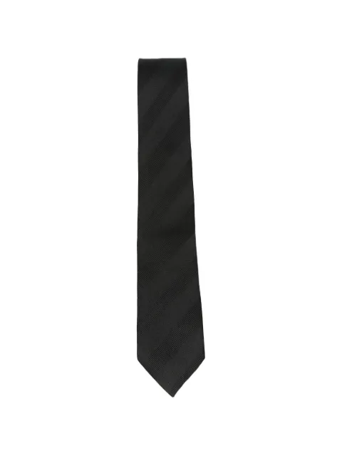 Tagliatore diagonal-stripe tie Black AW26TIECPIT50
