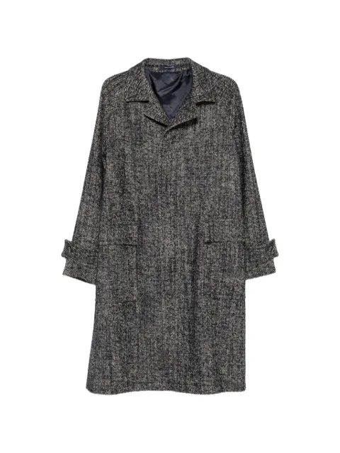 Tagliatore herringbone-pattern button-fastening coat Blue LOYDSST340319U