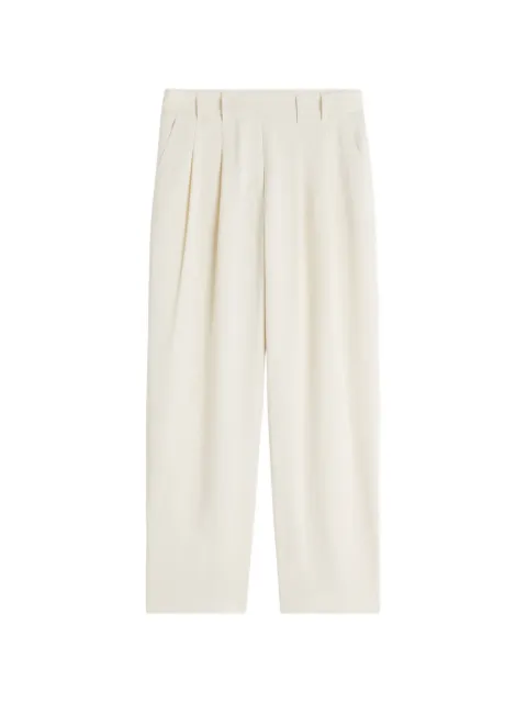 Maison Kitsuné pleated wide-leg trousers Neutrals QW01105WW9096