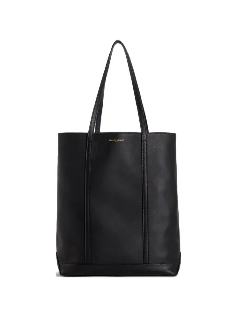 Maison Kitsuné logo-print tote bag Black QU05101LC0045