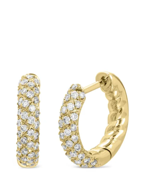 Anita Ko small Zoe diamond huggie earrings Gold AKEDZSH