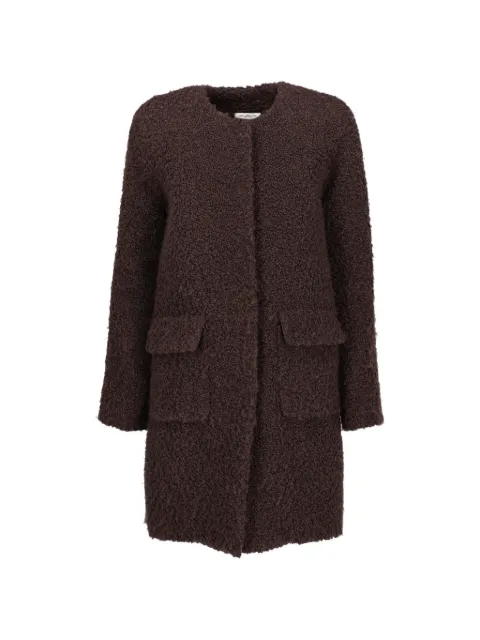 Agnona Vintage shearling coat Brown CVM251493