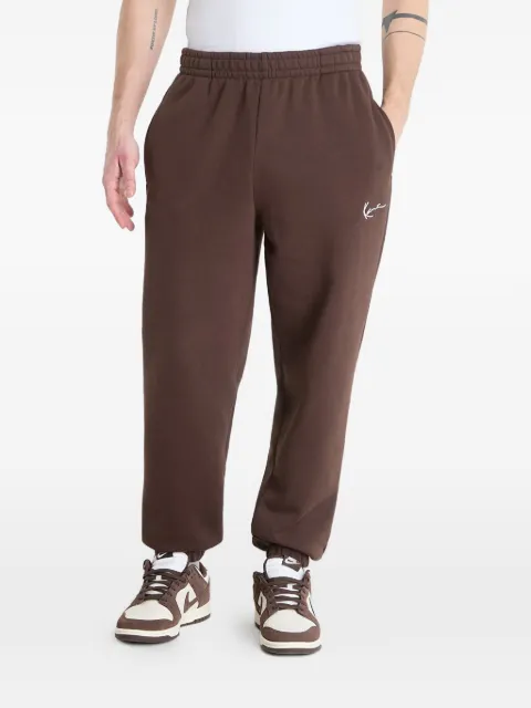 karl kani logo-embroidered elasticated track pants Brown PD00010850