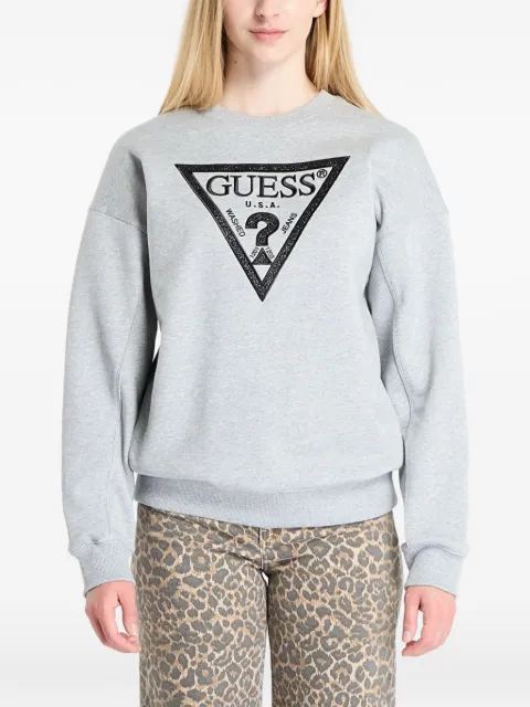 GUESS USA logo-embellished sweatshirt Grey W5BQ11KC8I1LMGY