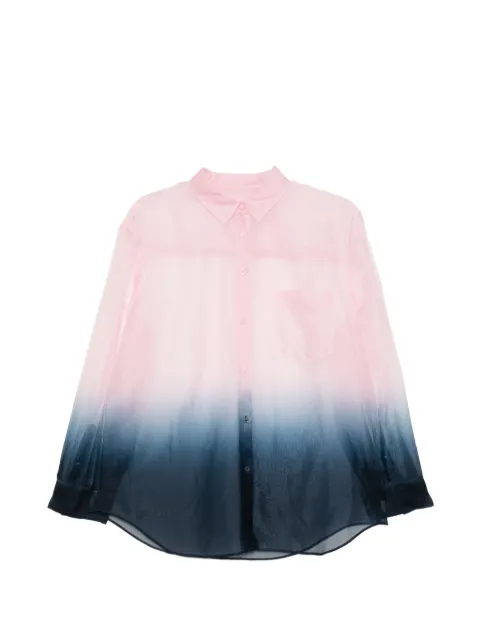 JNBY gradient silk shirt Pink 5Q5214130