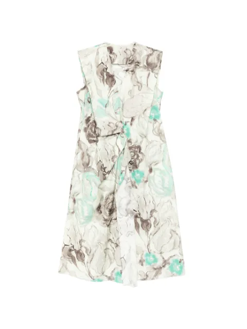JNBY floral-print oversized dress Green 5Q6G10930