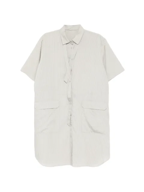 JNBY crinkled pinstripe shirt dress Grey 5Q6G12080