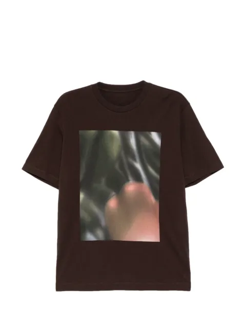 JNBY graphic-print T-shirt Brown 5Q5111810