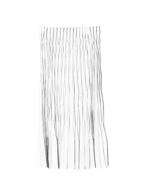 JNBY pleated pinstripe skirt White 5Q5D10890