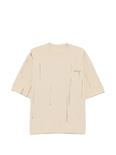 CROQUIS abstract-print T-shirt Neutrals 9Q6110430