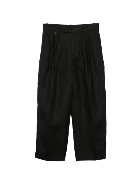JNBY pleated cropped trousers Black 5Q4E10530