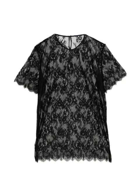 JNBY lace-detail T-shirt Black 5Q5110680